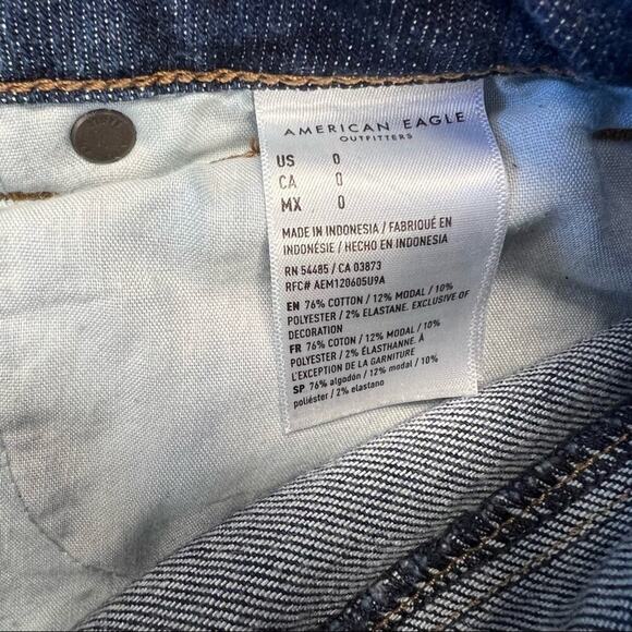 American eagle highest rise mom shorts SZ 0 - Picture 4 of 4